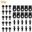 Nilight GRC-70 35PCS Engine Under Cover Splash Shield Guard Body Bolts Bumper Fender Liner Push Retainer Fastener Rivet Clips