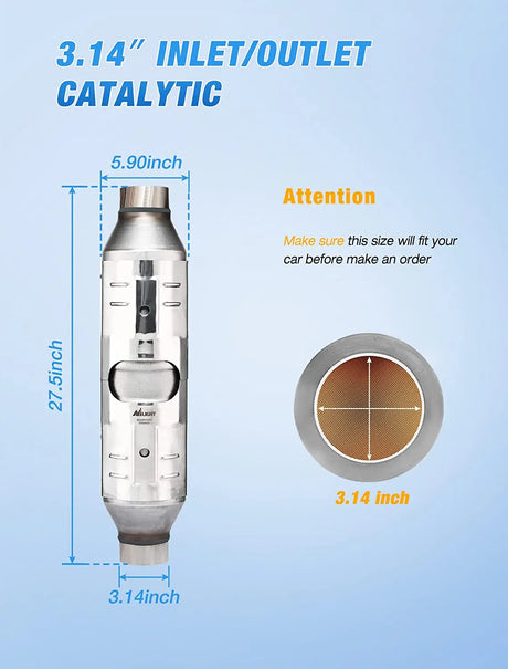 Catalytic Converter Nilight Catalytic Converter for Ford F250 F350 Super Duty 6.8L & 5.4L 2000 2001 2002 2003 2004 2005 2006 2007,Custom Fit Cat (EPA Standard)