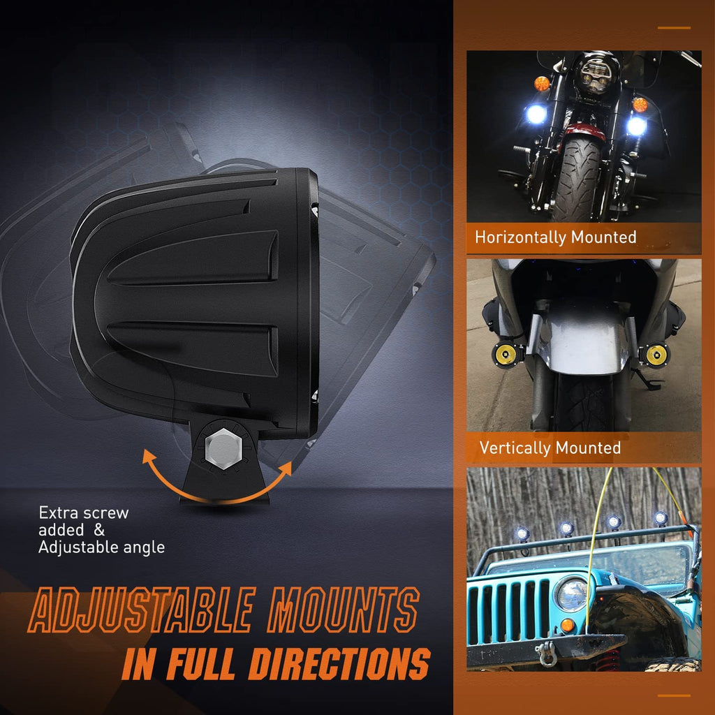 Complete DIY Universal Motorcycle Spot / Fog Light Wiring Kit - PLUG N