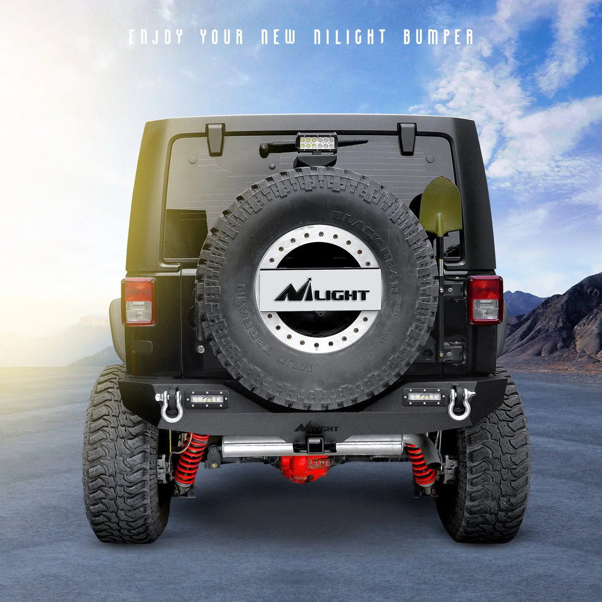  Nilight JK-52A Rear Bumper Compatible