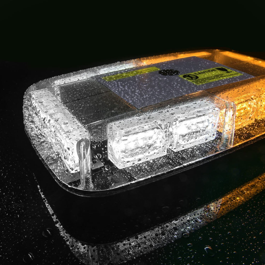 Amber 6-LED 4 Surface Mount Warning Strobe Light Hazard Flasher Emergency  Tow Truck Construction Vehicle Semi Trailer Van 12v 24v