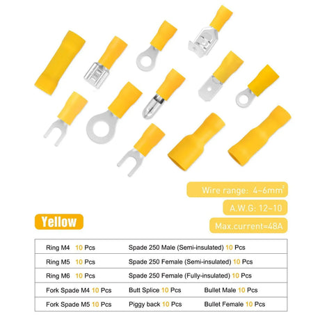  Specification Of Electrical wire terminal crimp connectors